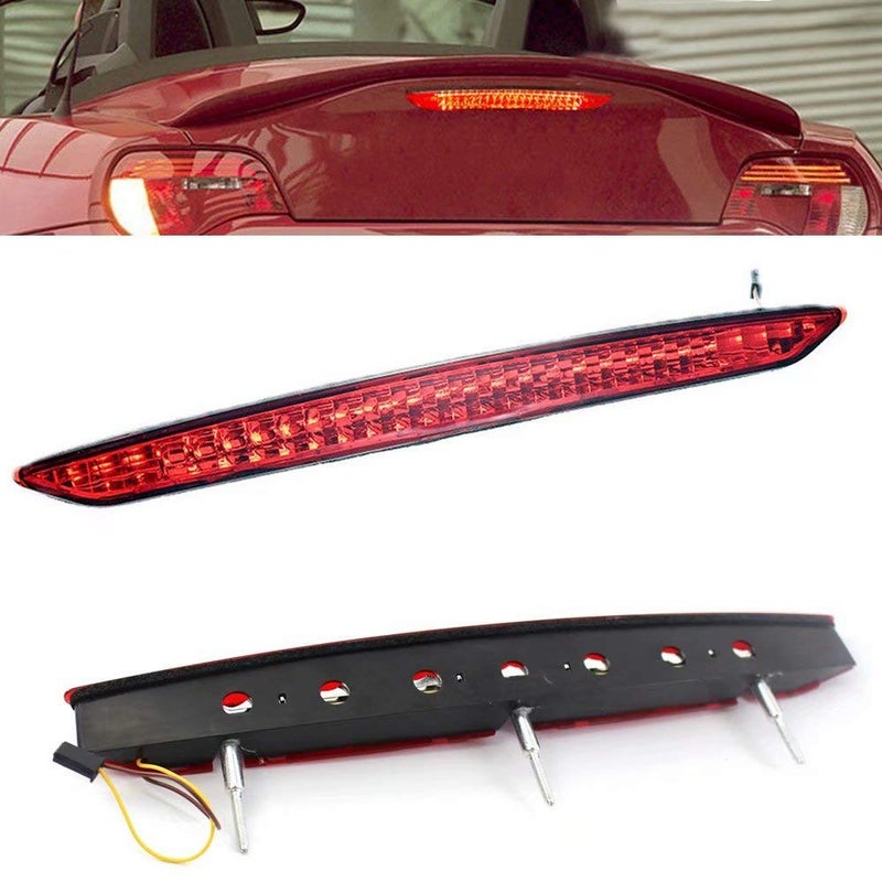 Kqiang Red Light Red Lens Trunk 3rd Third Brake Stop Light Rear Lamp Assembly Replacement for BMW E85 Z4 2003-2008, Replaces 63256917378 - Image 2